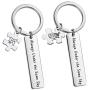 SIDIMELO Long Distance Relationship Gifts,Couples Keychains Jewelry Gifts Always Under The Same Sky Key Chain Gift for Her Him Husband Wife Boyfriend Girlfriend