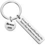 Zuo Bao Bonus Son Keychain Son in Law Stepson Gift Its Not Flesh and Blood But The Heart That Makes You My Son Adoption Gift