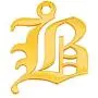 WIN JEWELRY 14K Authentic Gold Old English Inital Pendant WIN JEWELRY 14K Authentic Gold Old English Inital Pendant