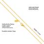 Lifetime Jewelry 1.2mm Flat Cobra Chain Necklace for Men & Women 24k Gold Plated