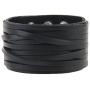 GelConnie Leather Cuff Bracelet Punk Braided Bracelets Rock Leather Wristbands Gothic Adjustable Wrap Bracelet for Men, Women