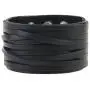 GelConnie Leather Cuff Bracelet Punk Braided Bracelets Rock Leather Wristbands Gothic Adjustable Wrap Bracelet for Men, Women