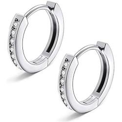 Hoop Earring 14K Plated Cuff Hoop Earrings Small Huggie Earrings Dainty Jewelry Gift for Women