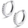 Hoop Earring 14K Plated Cuff Hoop Earrings Small Huggie Earrings Dainty Jewelry Gift for Women