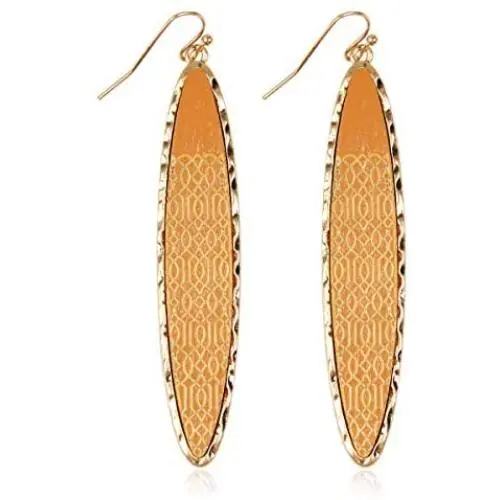 Bohemian Geometric Natural Wood Statement Earrings - Laser Cut Texture Ethnic Wooden Leaf, Teardrop, Moroccan Dangles Bohemian Geometric Natural Wood Statement Earrings - Laser Cut Texture Ethnic Wooden Leaf, Teardrop, Moroccan Dangles