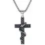 kelistom Punk Snake Pendant Stainless Steel Necklace for Men Women, Gothic Jewelry 22” Rope Chain Necklace kelistom Punk Snake Pendant Stainless Steel Necklace for Men Women, Gothic Jewelry 22” Rope Chain Necklace