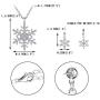EVER FAITH Austrian Crystal Snowflake Necklace Earrings Set