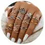7-15pcs Silver Wave Star Moon Cute Knuckle Ring Sets for Women Teen Girls Vintage Boho Stackable Finger Toe Rings Pack 7-15pcs Silver Wave Star Moon Cute Knuckle Ring Sets for Women Teen Girls Vintage Boho Stackable Finger Toe Rings Pack