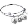 lauhonmin Birthday Gifts for Her Bangle Bracelets Live Laugh Love for 10th to 70th