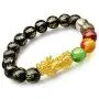 Angushiny 10mm Multi-Colored Crystal Bead Lucky Bracelets Feng Shui Black Obsidian Wealth Bracelet Pixiu Black Mantra Bead Protection Bracelet for Women Angushiny 10mm Multi-Colored Crystal Bead Lucky Bracelets Feng Shui Black Obsidian Wealth Bracelet Pixiu Black Mantra Bead Protection Bracelet for Women