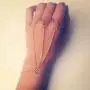 Derora Layered Finger Ring Bracelet Gold Hand Bracelet Chain Jewelry for Women and Girls Derora Layered Finger Ring Bracelet Gold Hand Bracelet Chain Jewelry for Women and Girls