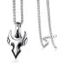 Mens Stainless Steel Spear Pendant Necklace Arrow Tauren Pendant with 24 Inches Link Chain Mens Stainless Steel Spear Pendant Necklace Arrow Tauren Pendant with 24 Inches Link Chain
