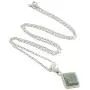 NOVICA Jade .925 Sterling Silver Pendant Necklace, 18'' Maya Wisdom NOVICA Jade .925 Sterling Silver Pendant Necklace, 18'' Maya Wisdom