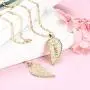 IRONBOX 18K Gold Plated Couples Necklace Virgin Mary Necklace Jesus Necklace Heart Necklace Plated Gold Necklace Couple Jewelry for Him and Her