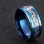 Vintage Chinese Stainless Steel Blue Dragon Ring Vintage Chinese Stainless Steel Blue Dragon Ring