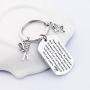 FUSTMW Hairstylists Gifts Hair Stylist Prayer Keychain Cosmetology Graduation Gifts Salon Owner Gifts Barber Jewelry Hairdresser Gifts