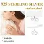 Personalized Silver Initial Letter Ring Open Ring Adjustable Women Statement Rings Party Jewelry 925 Sterling Silver A-Z 26 Letters Initial Name Rings for Women Men,Crystal or Twisted Style