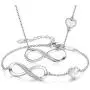 CDE 925 Sterling Silver Necklace Bracelet One Sets Infinity Heart Symbol Charm Endless Love Women Pendant Embellished with Crystal Christmas Jewelry Gift Birthday Gift for Mom Women Wife Girls Her CDE 925 Sterling Silver Necklace Bracelet One Sets Infinity Heart Symbol Charm Endless Love Women Pendant Embellished with Crystal Christmas Jewelry Gift Birthday Gift for Mom Women Wife Girls Her