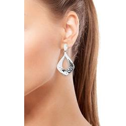 Shop LC 925 Sterling Silver Stylish Unique Hammered Dangle Drop Earrings Anniversary Prom Jewelry for Women Mothers Day Gifts