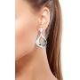 Shop LC 925 Sterling Silver Stylish Unique Hammered Dangle Drop Earrings Anniversary Prom Jewelry for Women Mothers Day Gifts