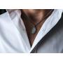 Heartland Mens Sterling Silver Oval Saint Christopher Baseball Medal + USA Made + Chain Choice