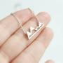 SK Angel Message Card Compass Pendant Necklace Friendship Starfish Good Luck Elephant Pendant Chain Necklace with Gift Card