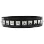 Skeleteen Biker Leather Studded Choker - Gothic Punk Rock N Roll Jewelry Accessories Leather and Metal Collar Costume Necklace
