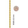 LIFETIME JEWELRY 6mm Rope Chain Bracelets for Women and Men 24k Real Gold Plated