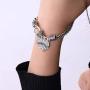My Shape Diabetic Awareness Charm Clear Crystal Heart Bracelet Medical Alert Jewelry for Women