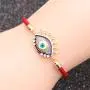 GOODYRZJ Evil Eye Bracelet, Red Bracelet for Protection Hamsa Bracelet Amulet Cubic Zirconia Adjustable Jewelry for Women Mal De Ojo Bracelets Pulseras Rojas De Protección