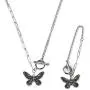 yansport Butterfly Pendant Necklace Bracelet Set, 2PC Vintage Couple Necklace Bracelet, Fashion Butterfly Chain Necklace Bracelet for Women Girls yansport Butterfly Pendant Necklace Bracelet Set, 2PC Vintage Couple Necklace Bracelet, Fashion Butterfly Chain Necklace Bracelet for Women Girls