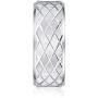 6mm or 8mm Solid Unisex Comfort Fit Sterling Silver Lines and Grids Engraved Ring Patterned Wedding Band