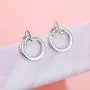 Ladytree Sterling Silver Celtic Knot Circle/Hearts Ear Jacket Earrings Back Ear Cuffs Chic Stud Earring