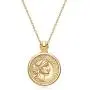 GDCOIN Coin Necklace for Women Gold Round Medal Carved Patterned 14K Gold Plated Simple Personalized Vintage Jewelry GDCOIN Coin Necklace for Women Gold Round Medal Carved Patterned 14K Gold Plated Simple Personalized Vintage Jewelry