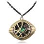 Doctor Strange Necklace - Eye of Agamotto Pendant Necklace with Black Chain Perfect Gifts for Doctor Strange Fans