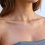 Gold Chain Choker Necklace,14K Gold Plated Dainty Cute Lip Chain Long Necklace Delicate Fashion Choker Necklace Jewelry Gift for Women
