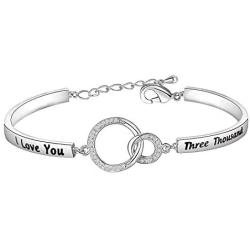 MAOFAED I Love You 3000 I Love You Tons Father Gift Comic Movie Inspired Gift Fan Gift Couple Keychain Gift for Father
