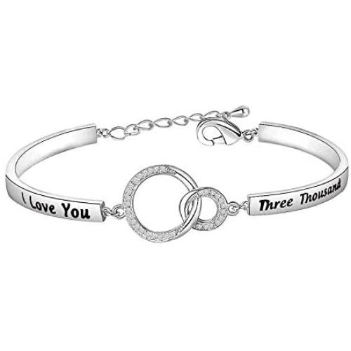 MAOFAED I Love You 3000 I Love You Tons Father Gift Comic Movie Inspired Gift Fan Gift Couple Keychain Gift for Father