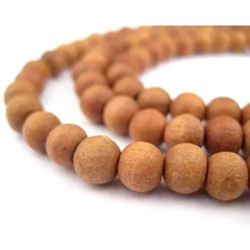 6mm Sandalwood Mala Beads: Fragrant Aromatic Wooden Meditation Beads for Yoga, Jewelry, Necklace, Chanting Genuine Nepal Product The Bead Chest 6mm Sandalwood Mala Beads: Fragrant Aromatic Wooden Meditation Beads for Yoga, Jewelry, Necklace, Chanting Genuine Nepal Product The Bead Chest