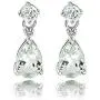 Sterling Silver Genuine, Created or Simulated Gemstone Teardrop Dangle Earrings Sterling Silver Genuine, Created or Simulated Gemstone Teardrop Dangle Earrings