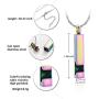 constantlife Cremation Jewelry Crystal Birthstone Urn Pendant Cube Memorial Necklaces for Ashes Keepsake Custom Engraving