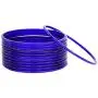 JDZ COLLECTION Ethnic Fashion Jewelry Daily Wear Indian Designer Glass Plain Bangle Set For Girls & Women Churi Bracelet Traditional Bollywood Bangles Set Of 12 (Blue 2.4) JDZ COLLECTION Ethnic Fashion Jewelry Daily Wear Indian Designer Glass Plain Bangle Set For Girls & Women Churi Bracelet Traditional Bollywood Bangles Set Of 12 (Blue 2.4)