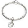 Sambaah 925 Sterling Silver Love Charm I Love You to The Moon and Back Pendant Fit Pandora Bracelets