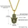 PROSTEEL Vintage Hamsa Hand of Fatima Evil Eye Necklace, Good Luck Success Amulet Jewelry, Stainless Steel Necklace for Men Women, Come Gift Box