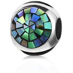 SBI Jewelry Murano Glass Charm for Bracelets Colour Spacer Charm Bead for Women Girls Birthday Anniversary Christmas