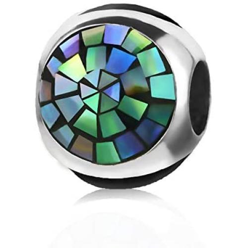 SBI Jewelry Murano Glass Charm for Bracelets Colour Spacer Charm Bead for Women Girls Birthday Anniversary Christmas