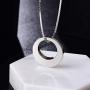 Jinlou Circle of Life Urn Necklace for Ashes Always in My Heart Sterling Silver Cremation Urns Pendant Eternity Memorial Necklaces for Women