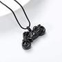 zeqingjw Motorcycle Cremation Jewelry Memorial Urn Necklace for Ashes Holder Funeral Keepsake Jewelry for Loved Ones