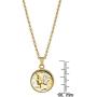 American Coin Treasures Gold-Layered Silver Mercury Dime Goldtone Coin Pendant with 18'' Chain Necklace - Genuine and Elegant Keepsake Jewelry for Women | White Luxury Gift Box Included