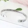 RENYILIN Creative Cuff Bracelet, Zodiac Bracelet, Inspirational Stainless Steel Bracelet for Men and Women